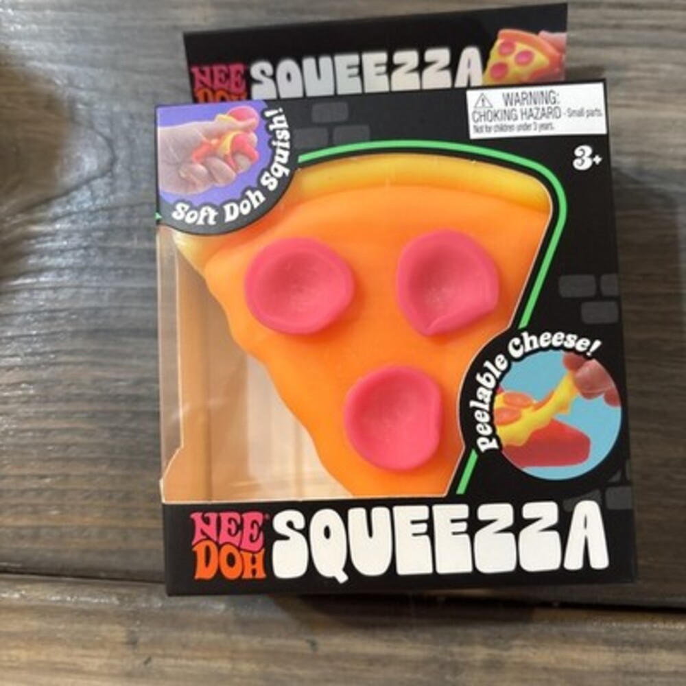 Rare, Brand New Needoh SQUEEZZA Pizza Slice Squishy Toy 100% AUTHENTIC